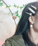 清晨的星星珍珠发夹网红款边夹少女森系仙女超仙一字发卡刘海bb夹子韩国头饰 南薇-三件套 实拍图