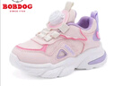 巴布豆（BOBDOG）童鞋女童网面休闲鞋春秋透气儿童运动鞋102521006嫩粉/藕荷紫28 实拍图