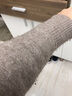 无印良品 MUJI 女式 含牦牛绒毛圈花式线长开衫长袖针织衫毛衣女装W9AA052 深咖啡棕色 M-L (165/88A） 实拍图