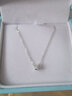 佐卡伊钻石项链 白18K金钻石链牌吊坠女生日礼物 D80152T 实拍图