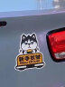 派乐特实习车贴磁性贴汽车反光贴纸吸贴新手上路女司机警示贴套装 实拍图