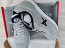 特步男鞋运动鞋男夏季跑步鞋体考透气网鞋秋防滑耐磨休闲旅游训练鞋 066-冰冷灰/黑 42 实拍图