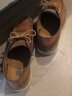 CAT卡特休闲鞋皮鞋男鞋 男士牛皮时尚复古单鞋低帮工鞋QUARK商场同款 棕色 42 晒单实拍图