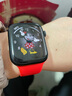 达梭适用苹果手表表带apple watch10/S9液态硅胶iwatchSE/7/8运动表带男女潮流创意ultra运动防水表链 经典-红色 44/45/46/49mm（标准码） 实拍图