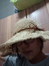斯普琳遮阳帽子女夏天韩版潮海边防晒帽可折叠太阳帽渔夫帽大沿草帽编织 森女系米色 实拍图
