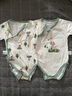 翘脚鸭 婴儿衣服新生儿连体衣春秋季纯棉爬爬服满月宝宝百天睡衣秋冬季 蓝小熊2件（系带）【夏季薄款】 66cm 【建议3-6个月体重12-15斤】 实拍图
