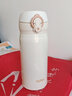 膳魔师（THERMOS） 保温杯女随身杯情侣杯子男进口儿童保温杯超轻学生水杯 352-PRW 珍珠白 350mL 实拍图