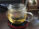 76茶业加热杯垫暖杯垫保温底座恒温器水杯茶具配件 智能加热茶座杯垫 红色保温座+圆趣杯310ml 实拍图