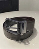 ARMANI 阿玛尼 男士经典方形针扣式可裁剪双面皮带腰带 礼盒款 黑/灰 Y4S195 YLO8J 80740 U 实拍图