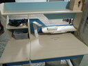 生活诚品 进口实木儿童学习桌椅套装儿童书桌写字桌小学生作业课桌可升降 ME7502(1.2米)+8607双背扶手椅蓝 实拍图