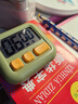 拜杰计时器厨房计时器儿童电子学习闹钟自律时间管理器计时工具 绿色 实拍图