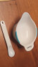 日康（rikang）婴儿碗勺餐具套装 宝宝学食碗 婴幼儿吃饭研磨辅食碗吃米粉米糊碗 【蓝色款】碗勺套装 实拍图