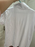 罗蒙男童短袖polo衫校服春夏新款T恤女童班服 白色短袖POLO衫 180 实拍图