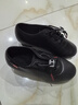 艾舞戈男士拉丁舞鞋专业跳舞鞋女爵士现代舞鞋儿童软底舞蹈鞋男童练功鞋 黑色 35 实拍图