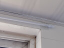 1GSHOP 罗马杆窗帘杆单免打孔弹簧增压伸缩杆窗帘门帘杆白色浴帘杆 伸缩窗帘杆102-190cm(承重10kg) 每1根（配挂环） 实拍图