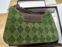 CLEVER & KETCH包包女包轻奢斜挎单肩包新款百搭休闲法棍包 生日礼物送女友 绿色 实拍图