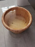 温友泡脚桶木桶泡脚木盆洗脚盆家用保温足浴盆香柏木质足浴实木泡脚盆 25cm圆边+按摩珠+实木盖+艾草 实拍图