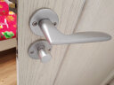 固特（GUTE）门锁室内卧室房门锁美式黑卫生间实木门把手家用静音门锁具磁吸锁 7202-006白色(需磁吸锁联系客服) 实拍图