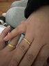 海上罗孚黄金戒指女999足金情侣戒指一对开口对戒结婚戒子送女友生日礼物 磨砂款一对/重约7.17g 实拍图
