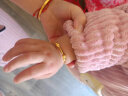 周生生母亲节礼物 小金珠宝宝儿童周岁满月黄金手镯31484K计价4.75克 实拍图