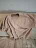 马登工装 美式复古重磅圆领珠地棉T恤宽松廓形半袖短袖五分袖男夏 卡其色（版型宽松） L 实拍图
