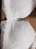 雅姿花性感蕾丝内衣女深V小胸罩聚拢调整型收副乳无钢圈上托防下垂文胸 白色(单件) L 36/80(AB通杯约2.2CM) 实拍图