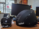 酷峰 专业滑雪头盔男女儿童成人滑雪装备雪盔保暖安全帽护具单板双板 炫酷黑（无雪镜） M码（头围55-58CM） 实拍图
