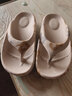 万浦森夏季新款拖鞋女士情侣人字拖韩版凉拖鞋踩屎感夏天外穿时尚凉鞋女 2003-3卡其色 35-36 适合35-36的脚 实拍图