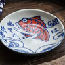 陶趣居日本进口鲷鱼波浪深盘陶瓷圆盘菜盘日式餐具小碟寿司盘家用餐具 异形边深盘25.3cm 实拍图