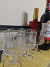 弗莱文茨欧式玻璃酒杯洋酒杯烈酒杯个性家用葡萄酒杯玻璃杯矮脚杯红酒杯 6只装XO酒杯+杯刷 200ml 实拍图