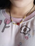 梦君宸红玛瑙相思豆项链女红豆抖音网红挂件转运珠手工挂绳珠子吊坠 猫眼石项链 实拍图
