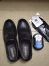 GENAI头层牛皮正装皮鞋男士商务鞋子男鞋真皮中年老年人防滑老人爸爸鞋 黑色 头层牛皮 套脚懒人鞋 四季 42 实拍图