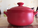 凯得宝（K+dep） 日本日式砂锅炖锅陶瓷煲汤锅煲仔饭家用沙锅明火耐高温石锅 百洁布+二代锅红色 2.2L 实拍图