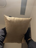 LIVING INC奶油天鹅绒 米白色北欧风抱枕简约客厅沙发靠枕垫床上办公室抱枕 奶茶色 45x45cm(枕套 枕芯) 实拍图