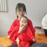 鹏优婴儿衣服红色百天周岁服纯棉春薄宝宝抓周服秋冬保暖内衣套装新年 岁岁平安薄款 73 （建议5-8月） 实拍图