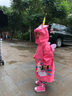 柠檬宝宝儿童防水雨衣卡通造型雨衣儿童斗篷雨披新品小学生男女童雨具 乐奇萌趣喷火龙【分体款】 S【请按主图尺码表选择】 实拍图
