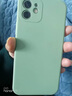 菲科斯 适用苹果手机壳液态硅胶iPhone全包边磨砂防摔软壳 【6.1寸】苹果12-抹茶绿+【钢化膜】 实拍图
