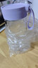富光清然玻璃杯女便携牛奶杯咖啡高硼硅耐热刻度高颜值水杯子ins风花 紫色 480ml 实拍图