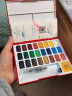 辉柏嘉（Faber-castell）固体水彩24色 固体颜料 便携式水彩套装 美术课必备升级版 576024 实拍图