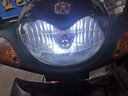 摩托车大灯LED灯泡内置远近光亮100W电动车电瓶车鬼火配件高亮射灯前大灯泡踏板车三轮车12-80V 进口芯片60W灯泡2爪一个 带远近光 实拍图