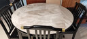 品族岩板餐桌椅组合伸缩折叠新中式可变圆桌吃饭桌子CZ-009 1.2+4a 实拍图