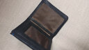 歌若拉男士钱包短款真皮皮夹商务头层牛皮对折款钱夹竖款奢侈卡包男学生 经典黑 (防盗刷) 实拍图