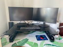 乐歌（Loctek）升降台坐站交替办公电脑桌 笔记本写字桌书桌 显示器增高架M9 【M9M睿黑】宽890*深590mm 实拍图