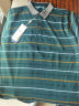 FIRS JEANS杉杉牛仔国际一线品牌品牌桑蚕丝短袖T恤男中年夏季翻领半袖大码 短袖1002军绿 XL 175建议140-155斤 实拍图