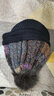 卡蒙（Kenmont）发热抗菌毛线帽贝雷帽子女冬天韩版针织帽百搭后托帽狐狸毛球9416 藏青色 均码  58cm 实拍图
