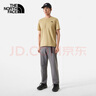 The North Face北面短袖T恤男户外舒适运动T恤春上新89QV 卡其色/LK5 S 实拍图