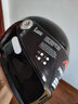 AVA王朝摩托车头盔复古四季男女全盔国潮玻璃钢机车碳纤维巡航冬季 黑翅金-透明镜片【拍1发5】 中-M码【适合头围56-57cm】 实拍图