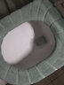 马桶垫坐垫O型针织可水洗马桶套坐便套家用马桶圈 通用加厚 绿+绿 共2件 实拍图