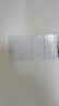 国际电工开关插座86型超薄磨砂钢化玻璃面板墙壁暗装家用一开单控五孔插座 一开16A双控 晒单实拍图