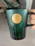 星巴克（Starbucks）墨绿色女神铭牌玻璃马克杯咖啡杯办公室水杯桌面杯400ml 实拍图